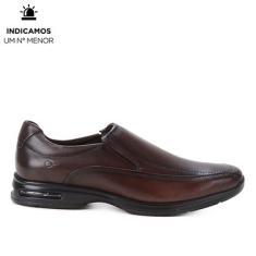 Sapato Social Couro Democrata Air Spot Masculino-Masculino