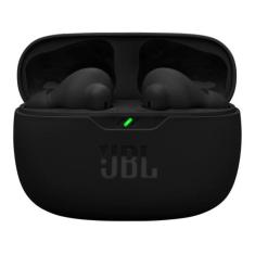 Fone De Ouvido Bluetooth Sem Fio JBL Wave Beam 2 Com Microfone - Preto