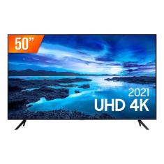 Smart Tv Led 50" Ultra Hd 4K Samsung 50Au7700 3 Hdmi Usb Processador C
