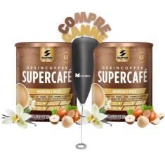 Kit 2X Supercafe Desincoffee 220G Super Nutrition + Mini Mixer