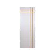 Folha de Porta Madeira Decorada 210x80cm Espessura 3,5cm Mantiqueira MGM Branco