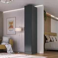 Guarda-roupa 1 Porta Mdf Ravi Grafito