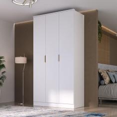 Guarda-roupa 3 Portas Mdf Ravi Branco