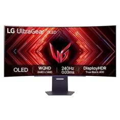 Monitor Gamer LG UltraGear OLED Curvo – Tela OLED 45”, QHD, HDR400 Trueblack, 240Hz, 0,03ms (GtG), NVIDIA G-SYNC - 45GS95QE-B