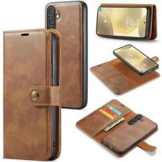 Asuwish Capa de celular para Samsung Galaxy S24 5G carteira magnética destacável com protetor de tela de vidro temperado flip compartimento para cartão S 24 24S G5 mulheres homens meninas bolsa móvel