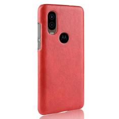 Capa para Moto P50, capa de celular com proteção robusta 360° protege seu telefone capa de couro granulado para Moto P50