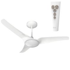 Ventilador de Teto Aliseu Slim Branco com Luminária LED Integrada - Co