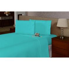 Lençol Casal Avulso Com Elástico Percal 180 Fios - 40 CM DE ALTURA - R