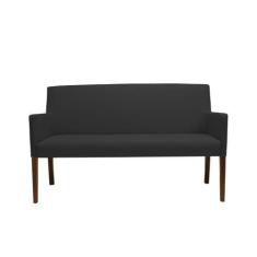 Poltrona 2 Lugares Liverpool Corano Preto - Gran Belo