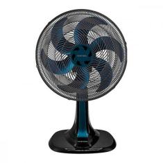 Ventilador De Mesa 30Cm Preto/Azul 127V Turbo Vent - RCD, Preto e Azul