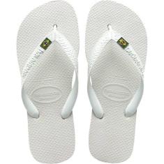 Chinelo Havaianas Masculino Brasil 41/2 Branco