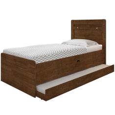 Cama Solteiro Auxiliar Baú Ivana Malbec