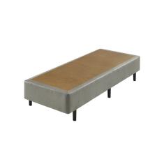 Base Box Solteiro Liso 96X203X40Cm Somiê Ecoflex Cinza