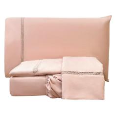 Jogo De Lençol Queen Infinito 300 Fios 4 Peças - Rose