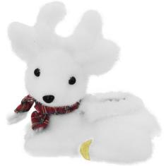 Kit 4 Bonecos De Natal Enfeite Natalino Rena Felpuda 20cm - Gici Chris