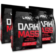 Kit 3x Hipercalórico Dark Mass 3kg - Dark Lab-Unissex