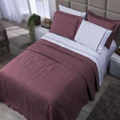 Cobre Leito King Versatile Micropercal 3 Peças - MARINA, Mauve