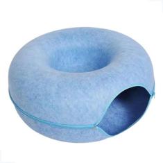 Cama Casinha Túnel De Feltro Rosquinha Toca Para Gatos Pet - Pet For Y