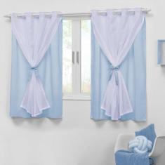 Cortina Quarto de Criança Pequena 2,00X1,70 Voal Cores Teen - ENTROU C