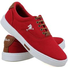 Tênis Sapatênis Masculino Polo Joy Casual Em Lona-Masculino