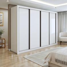 Guarda Roupa Casal Premium Nápoli 279,3cm 4 Portas 4 Gavetas Yescasa