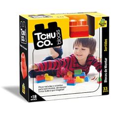 Blocos De Montar Tchuco Blocks Sortidos 33 Peças Samba Toys