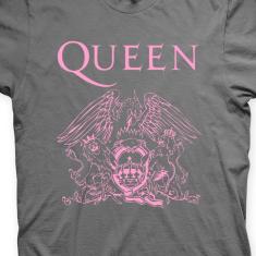 Camiseta Queen Chumbo e Rosa em Silk 100% Algodão
