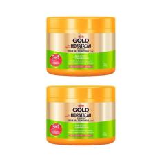 Creme De Tratamento Niely Gold 430G Agua Coco - Kit Com 2Un