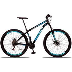 Bicicleta Mountain Bike 21 Velocidades Aço Suspensão Shimano