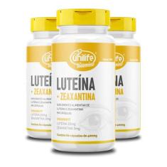 Kit 3 Luteína e Zeaxantina Unilife 60 Cápsulas