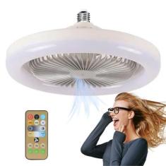 Ventilador De Teto com Led Lâmpada  Com Controle Remoto Inteligente Co