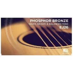 Encordoamento para violão aço ej13-b 80/20 bronze