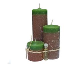 Kit 3 Velas Decoração Enfeite De Natal - Decore Seu Natal - Velas da J