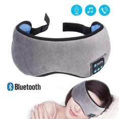 Tapa Olho Máscara Dormir Fone De Ouvido Bluetooth Cinza - Utimix