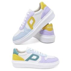 Kit 2 Tênis Feminino Casual Cano Baixo Leve e Confortável do 34 ao 44-Feminino