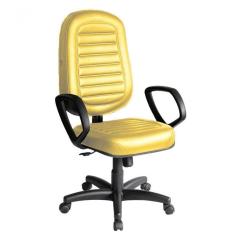 Cadeira Presidente Para Escritório Linha Blenda Amarelo
