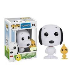 Funko Pop Peanuts Snoopy E Woodstock Flocked Exclusivo #49