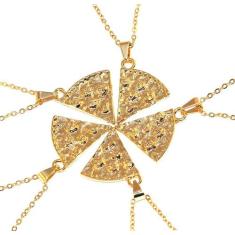 Colar Cordão Amizade Amigas Best Friends Forever Folheado - Milena Fol