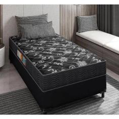 Cama Box Solteiro + Colchão Portobel Verona D28 57x88x188
