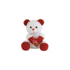 Urso De Pelúcia Vermelho Eu Te Amo 20 Cm Antialérgico - Ctx