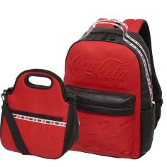 Kit Faculdade Mochila Coca Cola Com Cooler Térmico Neo