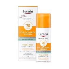 Protetor Solar Eucerin Oil Control Tinted FPS70 Claro 50g