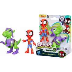 Boneco Spidey E Raptor Verde Dino-Webs - Hasbro G0120