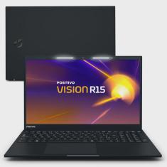 Notebook Positivo Vision R15 amd Ryzen 7-5700U Linux 16GB ram 512GB ssd 15.6 ips Full HD Lumina Bar - Preto