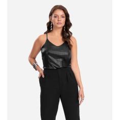 Blusa Feminina De Alça Endless Preto, G, Preto