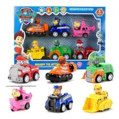 Kit 6 Carrinhos Patrulha Canina Fricção Brinquedos Coleção Envio Imedi