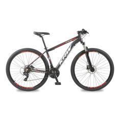 Bicicleta Aro 29 KRW Alumínio 24 Vel Freio a Disco Hidráulico X43-Unissex