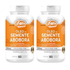 Kit 2 Óleo de Semente de Abóbora 60 cápsulas Unilife