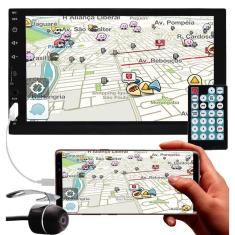 Multimídia H-Tech 2 Din Ht-3100 7 Pol Espelhamento Bt Câmera