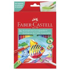 Lápis de Cor Ecolápis Aquarelável 36 Cores, Faber-Castell